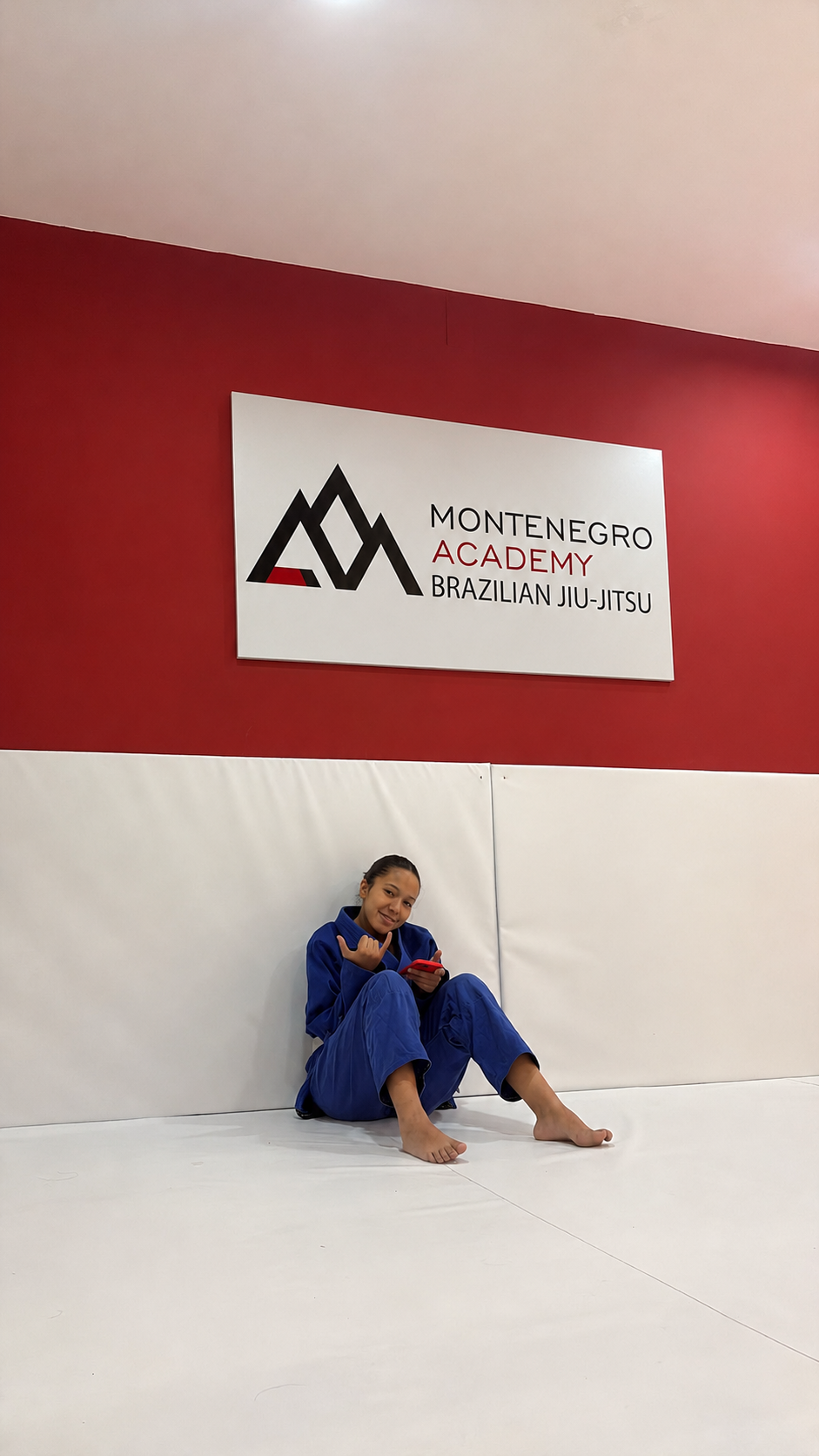 Aluna da Montenegro Academy no tatame